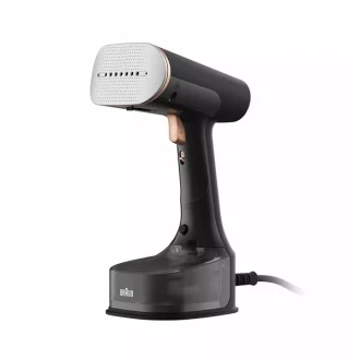 Braun Garment Steamer 250ML Tank Hand Held 1600W 13870000-GS7077BK Horizontal And Vertical Steam Heated Soleplate Removable Water Tank