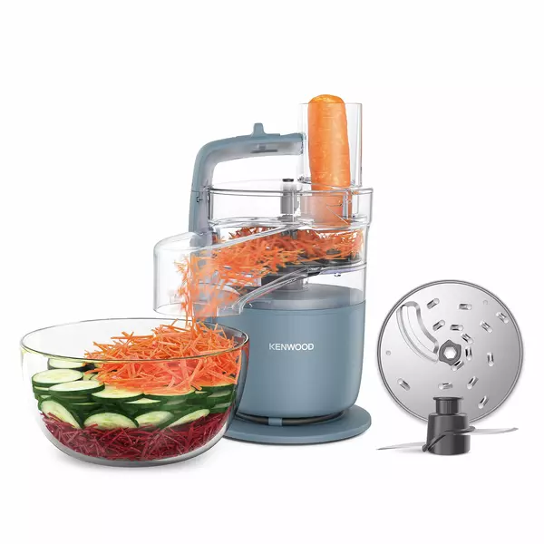 Kenwood Food Processor 650W Multipro Go, Chopping, Slicing, Grating, Pureeing And Kneading Dough, With Express Serve, 1.3L Bowl, Knife Blade, 4Mm Slicing/Grating Disk, Fdp22.130Gy 1 Kenwood Food Processor 650W Multipro Go, Chopping, Slicing, Grating, Pureeing And Kneading Dough, With Express Serve, 1.3L Bowl, Knife Blade, 4Mm Slicing/Grating Disk, Fdp22.130Gy