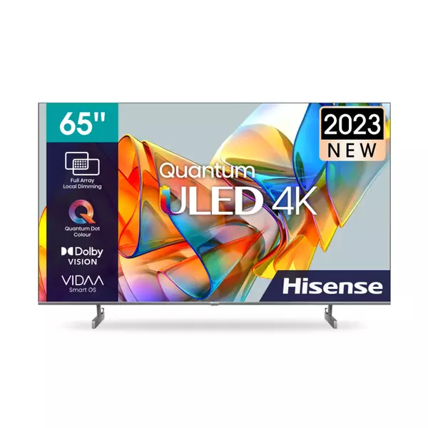 Hisense 65&Quot; Smart Uhd 4K Quantum Uled Tv With Dolby Atmos,  Full Array Local Dimming, Hi-View Engine, Hdr10+, Vidaa Voice, Airplay 2, Smooth Motion 65U6K