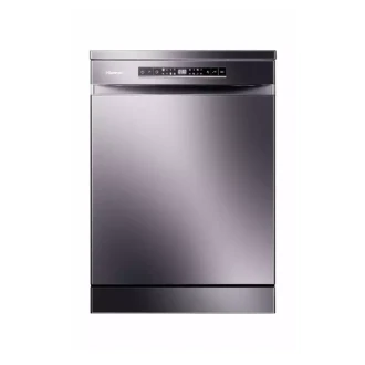 Hisense 15 Place Dishwasher with 8 Programs, LED Display, Touch Control, Stainless Steel Tub & Filter, Silver H15DSL
