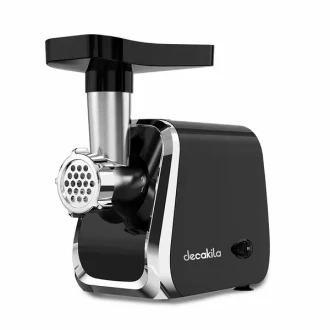 Decakila Meat Grinder Stainless Steel Blades Powerfull Motor 600w Kemg021b with forward and reverse rotation function plastic food pusher and tray