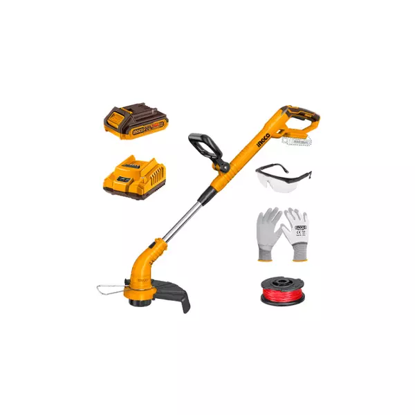 Ingco Cordless Grass Trimmer Lithium-Ion 20V With Edging Function Cgtli20301 1 Ingco Cordless Grass Trimmer Lithium-Ion 20V With Edging Function Cgtli20301