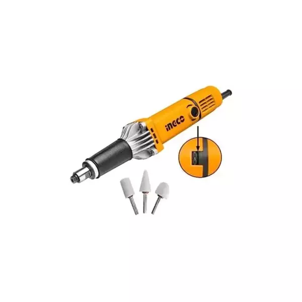 Ingco Die Grinder 550W With 1 Set Extra Carbon Brushes, 3Pcs Mounted Points Pdg5501 1 Ingco Die Grinder 550W With 1 Set Extra Carbon Brushes, 3Pcs Mounted Points Pdg5501