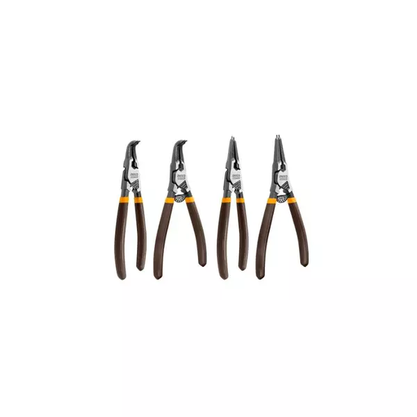 Ingco 4Pcs Circlip Pliers Set 180Mm, Cr-V Steel Black Finish Hccps26180 1 Ingco 4Pcs Circlip Pliers Set 180Mm, Cr-V Steel Black Finish Hccps26180