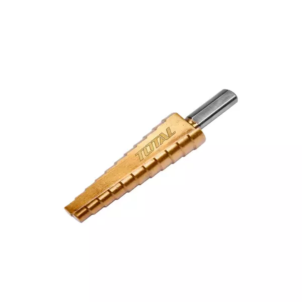 Total Drill Bit Step Drill Bit Wood, Metal, Plastic And Many Other Materials 10-20Mm Tac8210201 1 Total Drill Bit Step Drill Bit Wood, Metal, Plastic And Many Other Materials 10-20Mm Tac8210201