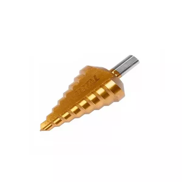 Total Drill Bit Step Drill Bit Wood, Metal, Plastic And Many Other Materials 10-45Mm Tac8210451 1 Total Drill Bit Step Drill Bit Wood, Metal, Plastic And Many Other Materials 10-45Mm Tac8210451