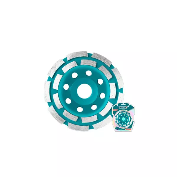 Total Grinding Diamond Cup Wheel, Double Row 230Mm Tac2422301 1 Total Grinding Diamond Cup Wheel, Double Row 230Mm Tac2422301