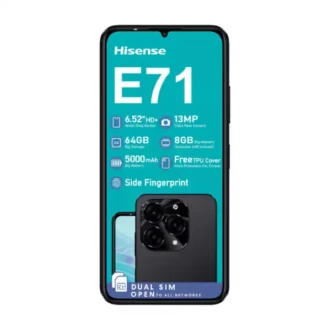 Hisense mobile phone E71 Sleek Design 4000mAh 4G LTE, 6.52-inch IPS TFT screen,  Resolution: 1600 x 720 pixels , Supports 10W charging, Bluetooth 5.0