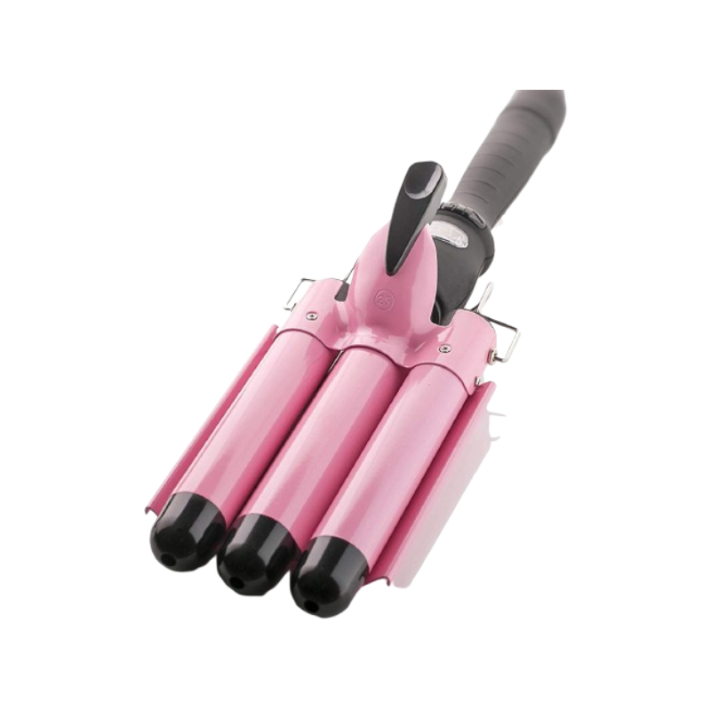 Generic Curling Iron 1-Inch 3 Barrel Hair Waver Wand - Ceramic Heating Styling Tool, Fast Heating, Lcd Display, Adjustable Temperature Hair Crimper. 8 Generic Curling Iron 1-Inch 3 Barrel Hair Waver Wand - Ceramic Heating Styling Tool, Fast Heating, Lcd Display, Adjustable Temperature Hair Crimper.