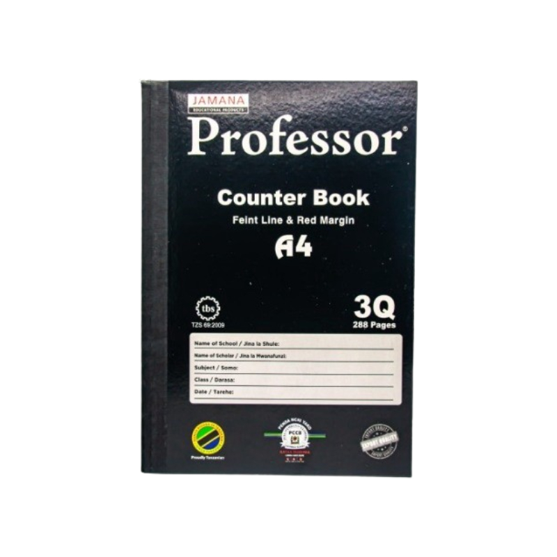 Professor Counter Book 3 Quire, A4, 288 Pages, (Pack Of 36Pcs) 1 Professor Counter Book 3 Quire, A4, 288 Pages, (Pack Of 36Pcs)