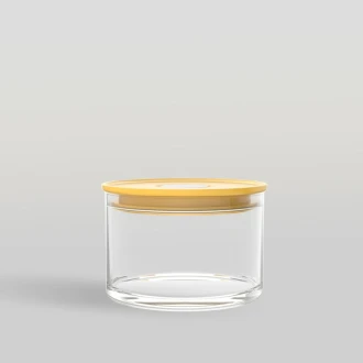 New Arrivals 3 Ocean Norma Glass Jar Citrus Yellow 385Ml 5B23314G0002