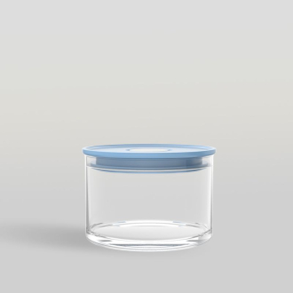 Ocean Norma Glass Jar Soft Blue 385ml 5B23314G0001