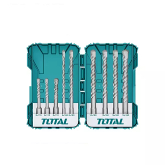 Total Drill Bit Set SDS Plus Pack of 9 TACSDL30901