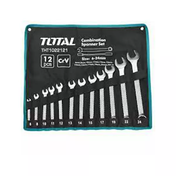 Total Combination Spanner Set 6-24Mm 12Pcs Tht1022121 1 Total Combination Spanner Set 6-24Mm 12Pcs Tht1022121