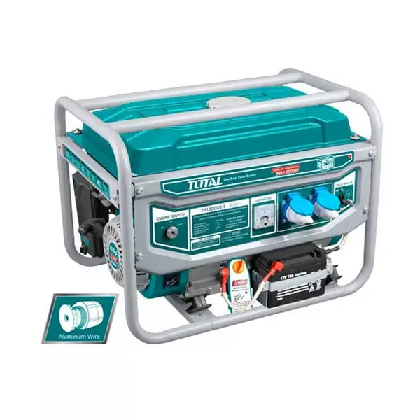 Total Petrol Generator 3Kw 4 Stroke Pull &Amp; Electric Start Tp130005-1 1 Total Petrol Generator 3Kw 4 Stroke Pull &Amp; Electric Start Tp130005-1