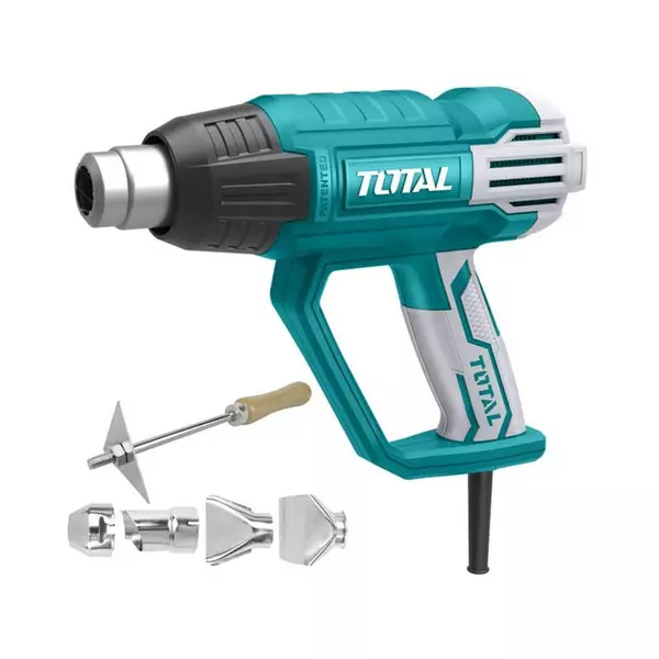 Total Heat Gun 2000W With 4 Nozzles &Amp; 1 Scraper Tb2006 1 Total Heat Gun 2000W With 4 Nozzles &Amp; 1 Scraper Tb2006