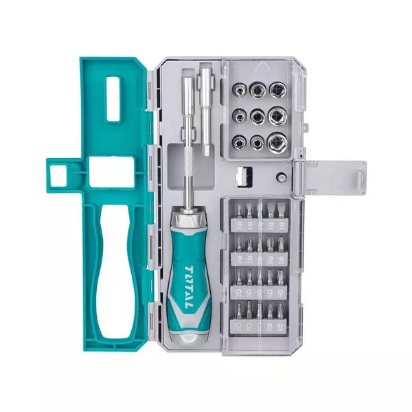 Total Ratchet Screw Driver 33Pcs Set Tacsd30336 1 Total Ratchet Screw Driver 33Pcs Set Tacsd30336