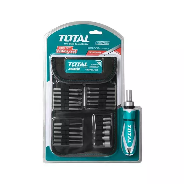 Total Ratchet Screw Driver 26Pcs Set Tacsd30266 1 Total Ratchet Screw Driver 26Pcs Set Tacsd30266