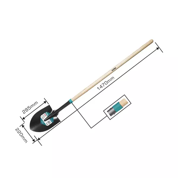 Total Garden Steel Shovel With Wooden Handle Ththw0201 1 Total Garden Steel Shovel With Wooden Handle Ththw0201