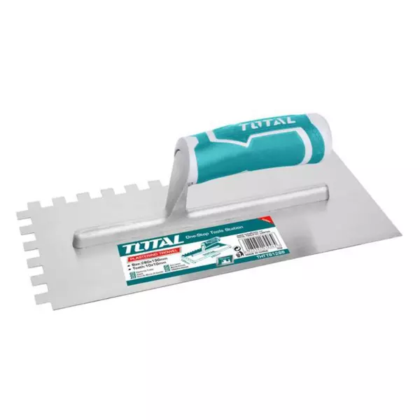 Total Plastering Trowel With Teeth 280 X 130Mm Thtt81286 1 Total Plastering Trowel With Teeth 280 X 130Mm Thtt81286