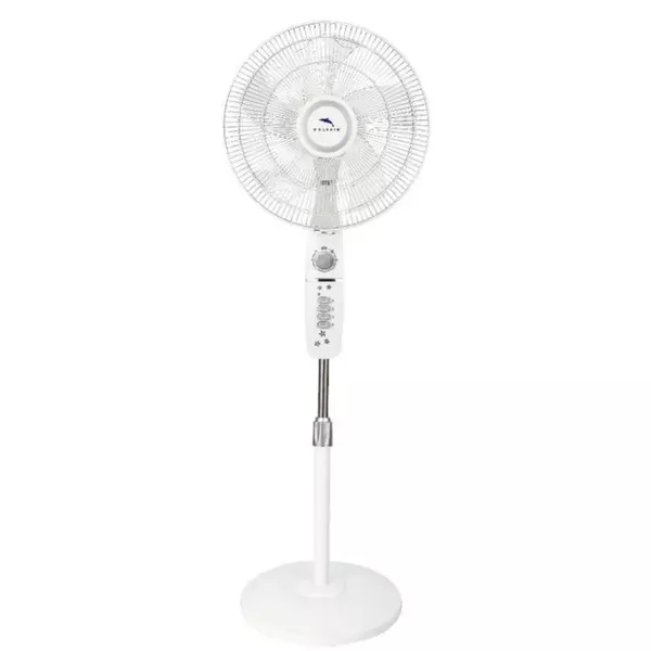 Dolphin Stand Fan W/Timer &Amp; Speed Plastic Blade 1850 1 Dolphin Stand Fan W/Timer &Amp; Speed Plastic Blade 1850