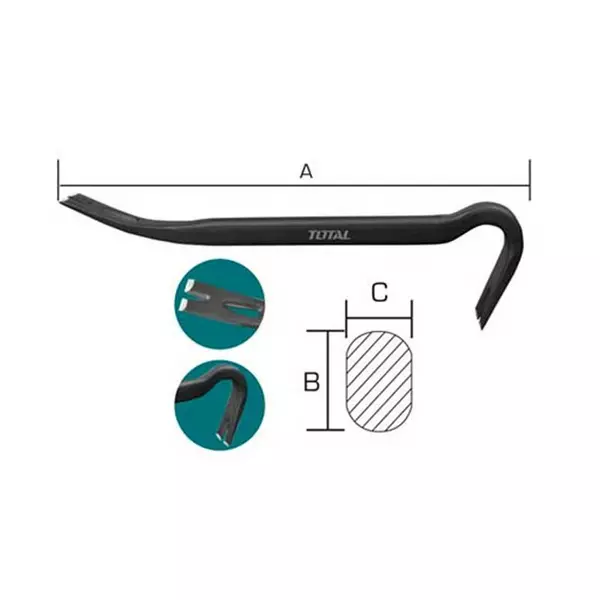 Total Claw/Wrecking Bar 24” Tht431242 1 Total Claw/Wrecking Bar 24” Tht431242
