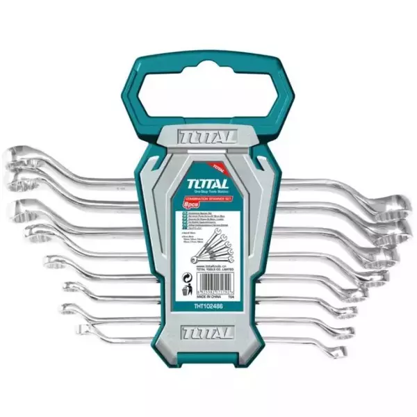 Total Offset Ring Spanner Set 8Pcs Tht102486 1 Total Offset Ring Spanner Set 8Pcs Tht102486