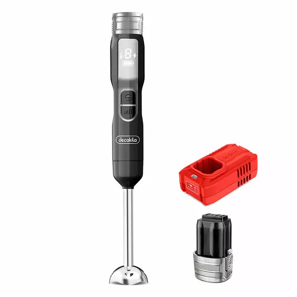 Decakila Hand Blender Cordless With Stainless Steel Blade 100W Kejb048B 5 Speed Control With Sus Shaft Blend Rod Having Function For Mixing Juice Or Sauce 1 Decakila Hand Blender Cordless With Stainless Steel Blade 100W Kejb048B 5 Speed Control With Sus Shaft Blend Rod Having Function For Mixing Juice Or Sauce