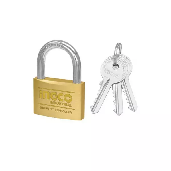Ingco Heavy Duty Brass Padlock 60Mm Dbpl0602 1 Ingco Heavy Duty Brass Padlock 60Mm Dbpl0602