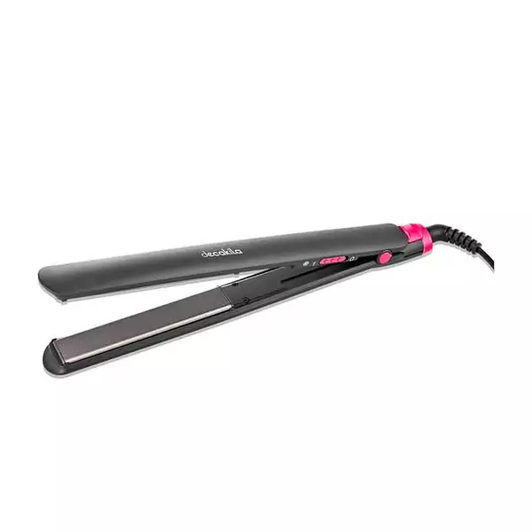 Decakila Hair Straightener 2.5Cm Flat Iron With Ceramic Coating Plates 43W Kehs034B 210°C Max Temperature Ptc Heating Element With Lock Function 1.7M Cord 1 Decakila Hair Straightener 2.5Cm Flat Iron With Ceramic Coating Plates 43W Kehs034B 210°C Max Temperature Ptc Heating Element With Lock Function 1.7M Cord