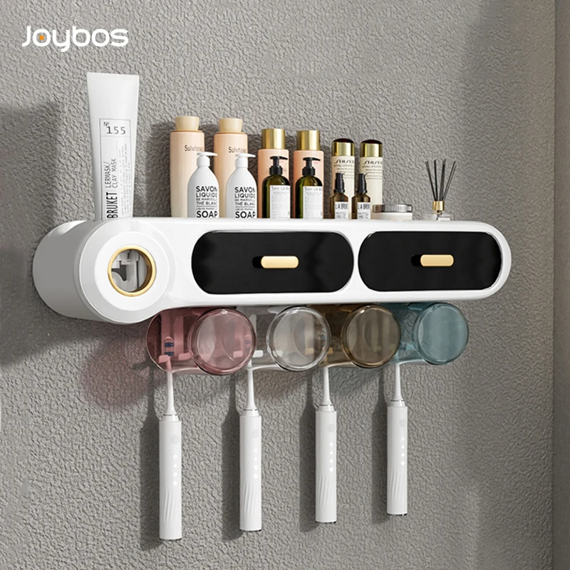 Generic Toothbrush Holder Set Toothbrush Storage Rack Automatic Toothpaste Squeezer Dispenser All-In-One Bathroom Accessories 1 Generic Toothbrush Holder Set Toothbrush Storage Rack Automatic Toothpaste Squeezer Dispenser All-In-One Bathroom Accessories