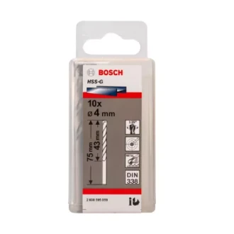 Bosch Twist Drill Spiralbohrer HSS G 10 x 4mm 2608595059