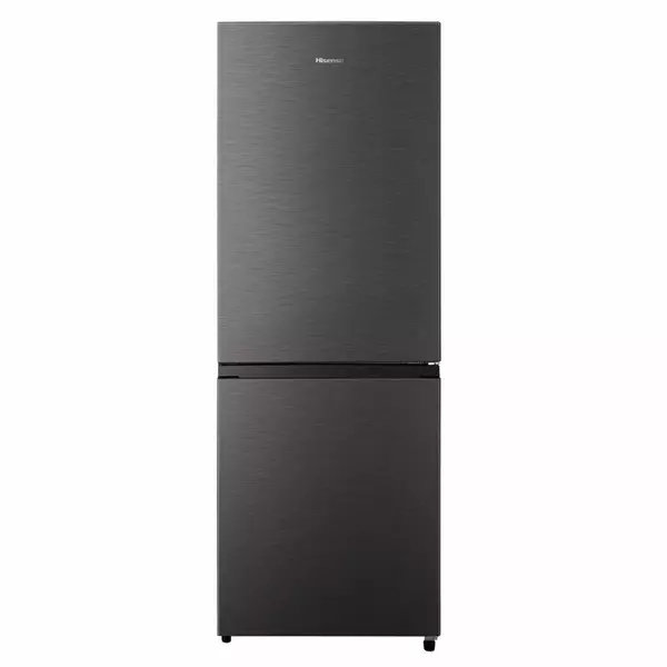 Hisense Refrigerator 223L Double Door, Bottom Freezer, Titanium Silver H300Bts 1 Hisense Refrigerator 223L Double Door, Bottom Freezer, Titanium Silver H300Bts
