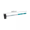 Total Stone Hammer Fiberglass Handle 5kg THT720516