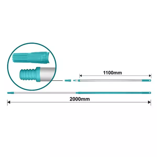 Total Telescopic Rod Aluminium 200Cm With Screw Connection Function Thtep0205 1 Total Telescopic Rod Aluminium 200Cm With Screw Connection Function Thtep0205