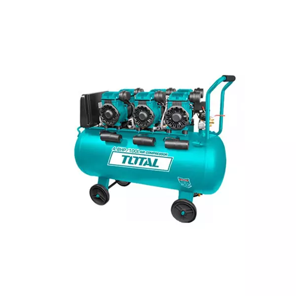 Total Air Compressor 100L Oil Free System, 2 Motors 4.8Hp Tcs3361008 1 Total Air Compressor 100L Oil Free System, 2 Motors 4.8Hp Tcs3361008