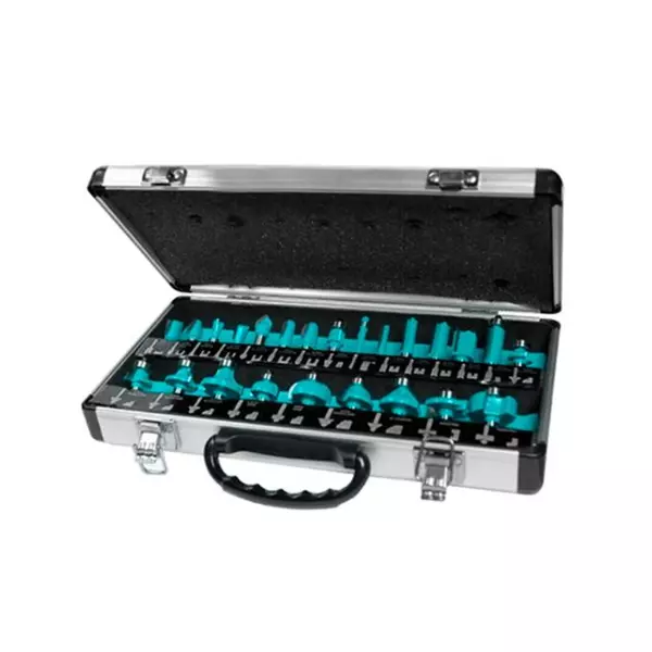 Total 24Pcs Router Bit Set With Shank 12Mm, Aluminium Case Tacsr02412 1 Total 24Pcs Router Bit Set With Shank 12Mm, Aluminium Case Tacsr02412