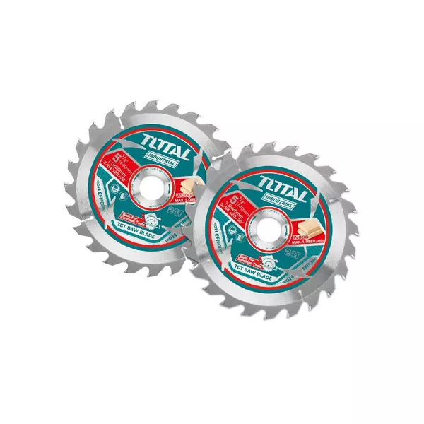 Total Ultra-Thin Tct Circular Saw Blade Set 140Mm, Wood Cutting Tac2331403 (Pack Of 2Pcs) 1 Total Ultra-Thin Tct Circular Saw Blade Set 140Mm, Wood Cutting Tac2331403 (Pack Of 2Pcs)