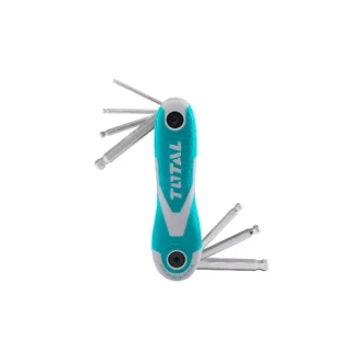 Total Ball Point Hex Key Set 2-8mm with Heat Treatment & Chrome Plated THT1061836 (Pack of 8pcs)