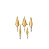 Total Step Drill Bit Set 1/4" Hex Shank TACSD2051 (Pack of 5pcs)